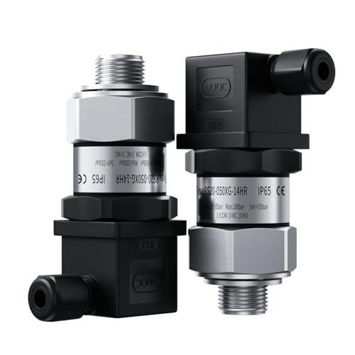 M20 * 1,5 IP65 Mechanischer einstellbarer Druckschalter 0,2-2.5bar 0,8-5bar 1-12bar NO + NC Hydraulischer Wasser-Öl-Druckregler(M20-1.5 thread,1-12bar) von OPEUSLIEV