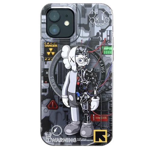 OPHK Magnetische Hülle für iPhone 11, kompatibel mit Magsafe, 3D Silber mit trendigem Roboter Cartoon Design, Street Artwork Sneaker IMD Laser Stoßfest Silikon Schutzhülle für Jungen Mädchen OPHK Magnetische Hülle für iPhone 11, kompatibel mit Magsafe, 3D Silber mit trendigem Roboter Cartoon Design, Street Artwork Sneaker IMD Laser Stoßfest Silikon Schutzhülle für Jungen Mädchen von OPHK