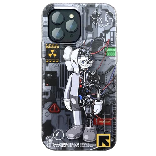 OPHK Schutzhülle für iPhone 13 Pro Max, 3D Silber mit trendigem Roboter-Cartoon-Design, cooler Straßen-Artwork-Sneaker, IMD Laser, stoßfest, Silikon, Handy-Schutzhülle für Jungen und Mädchen OPHK Schutzhülle für iPhone 13 Pro Max, 3D Silber mit trendigem Roboter-Cartoon-Design, cooler Straßen-Artwork-Sneaker, IMD Laser, stoßfest, Silikon, Handy-Schutzhülle für Jungen und Mädchen von OPHK