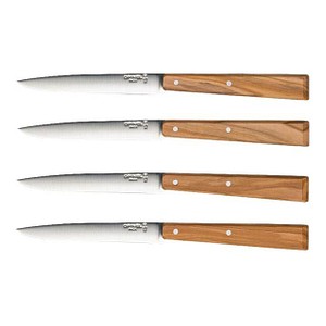 4 OPINEL Kochmesser Bon Appetit silber, braun glatt von OPINEL