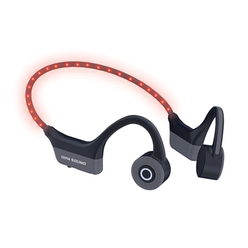 OPN Sound Dashlyte Kopfhörer mit Knochenleitung, Bluetooth, freie Ohren, LED-Lichter IPX5, für Sport Laufen von OPN SOUND