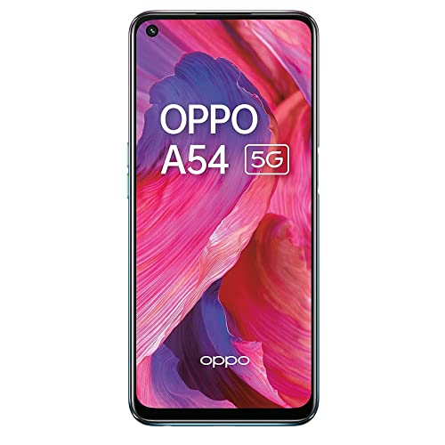 OPPO A54 5G – 4 GB RAM und 64 GB + erweiterbarer Speicher, SIM-freies Smartphone (6,5 Zoll Bildschirm, 5000 mAh Akku, 48 MP Quad-Kamera, 90 Hz Bildwiederholfrequenz) – Flüssigschwarz von OPPO