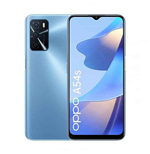 OPPO A54s Smartphone - 16,6 cm (6,52 Zoll) IPS LC-Display, 4 GB RAM, 128 GB interner Speicher, 50 Megapixel Triplekamera, 5.000 mAh Akku, Pearl Blue von OPPO