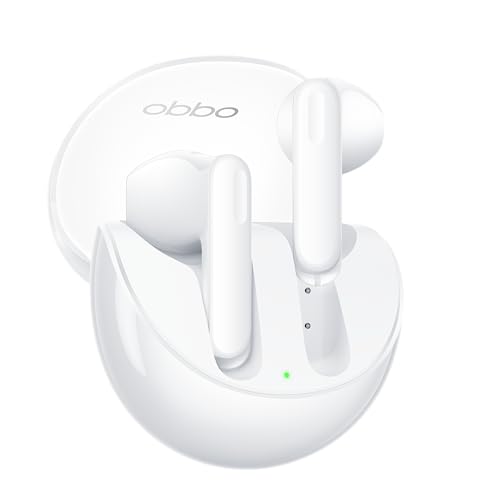 OPPO Enco Air3 Kabellose Kopfhörer, Bluetooth 5.3, Geräuschunterdrückung, kabelloses Laden, niedrige Latenzzeit, Akku mit großer Kapazität, IP54 - Weiß von OPPO