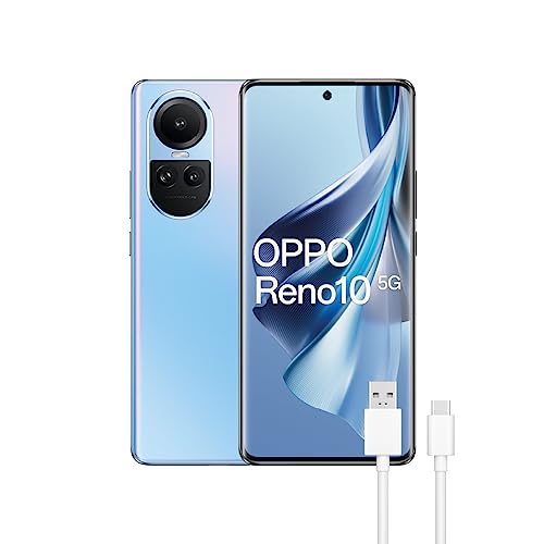 OPPO Reno10 5G, Dual, 256GB 8GB RAM, Ice Blue von OPPO