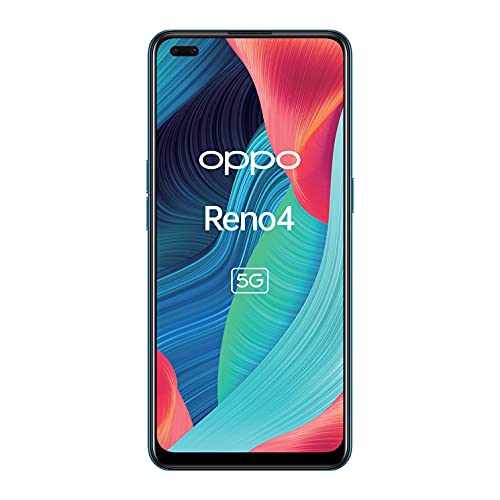 OPPO Reno4 5G Smartphone 8/128 GB Galactic Blue Dual-SIM Android 10.0, 5983786, Blau von OPPO