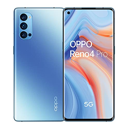 OPPO Reno4 Pro 5G 256GB Handy blau/hellblau Galactic Blue Android 10 Dual 5983768 von OPPO