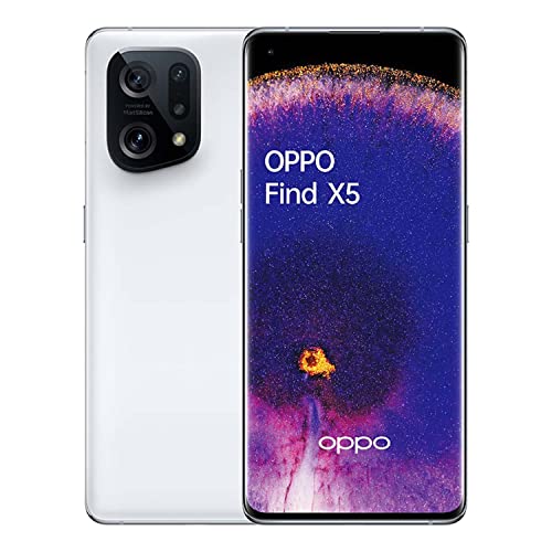 Oppo Find X5 5G - Smartphone 256GB, 8GB RAM, Dual SIM, White von OPPO