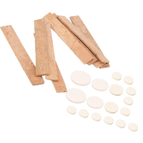 Klarinette Kork Ersatzkit, BB Key 17pcs Soundloch -Pads Klarinette Reparaturkit -Instrumentenzubehör mit 10 PCS CORK -Blättern für Saxophon Woodwind Repair Oboe Flöte Klarinette Kork Ersatzkit, BB Key 17pcs Soundloch -Pads Klarinette Reparaturkit -Instrumentenzubehör mit 10 PCS CORK -Blättern für Saxophon Woodwind Repair Oboe Flöte von OPPWONG