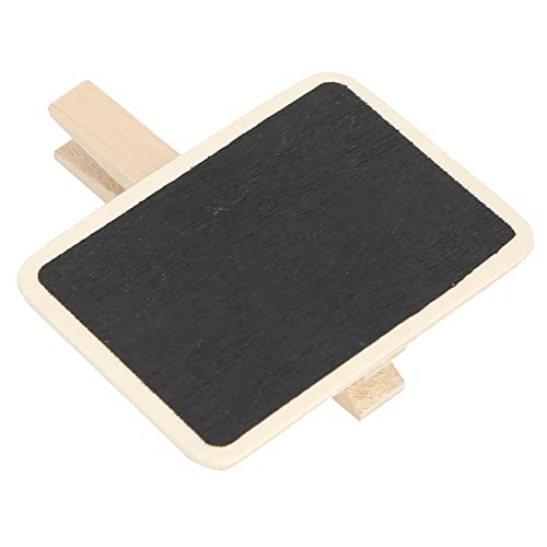 Mini -Tafelschilder mit Clips, 50pcs Holzsektorschilder Food -Labels für Partybuffet -Tafel -Etiketten Blackboard -Tag -Markierungswerkzeug für Memo, Hinweis, Partydekoration (Rechteckig) von OPPWONG