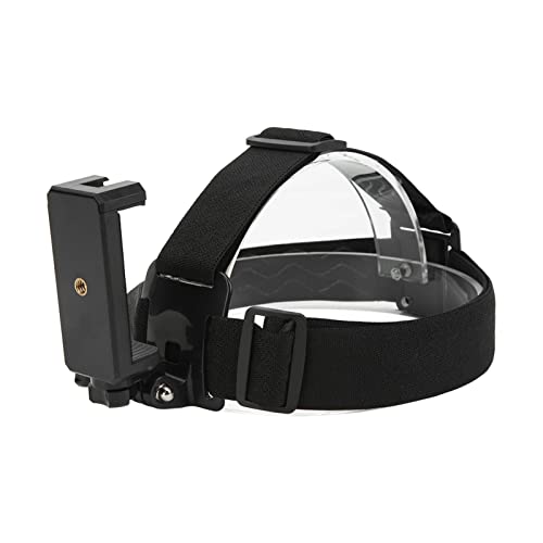 Telefon Kopfhalterung, Einstellbare Gürtel Handy Selfie Mount Gurthalter für View Video Outdoor Live -Klammer für Smartphones Actionkamera, Schwarz von OPPWONG