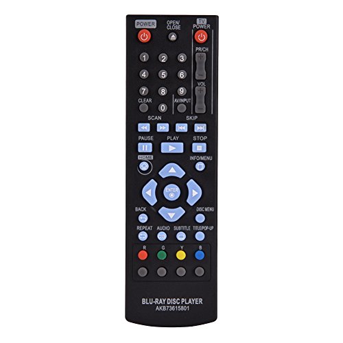 Universalfernbedienung, Ersatz-Fernsehfernbedienung aus Kunststoff mit 8 M Übertragungsreichweite für AKB73615801 (Batterien Nicht Im Lieferumfang enthalten) von OPPWONG