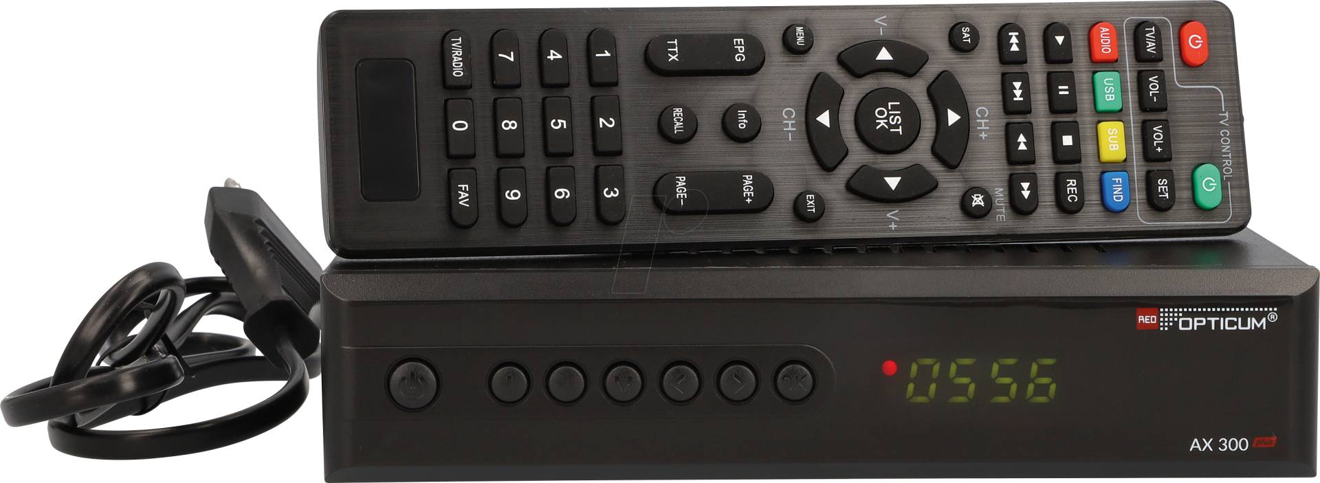 OPTICUM AX300+ P - Receiver, DVB-S2, 1080p, AX 300 plus mit PVR von OPTICUM RED