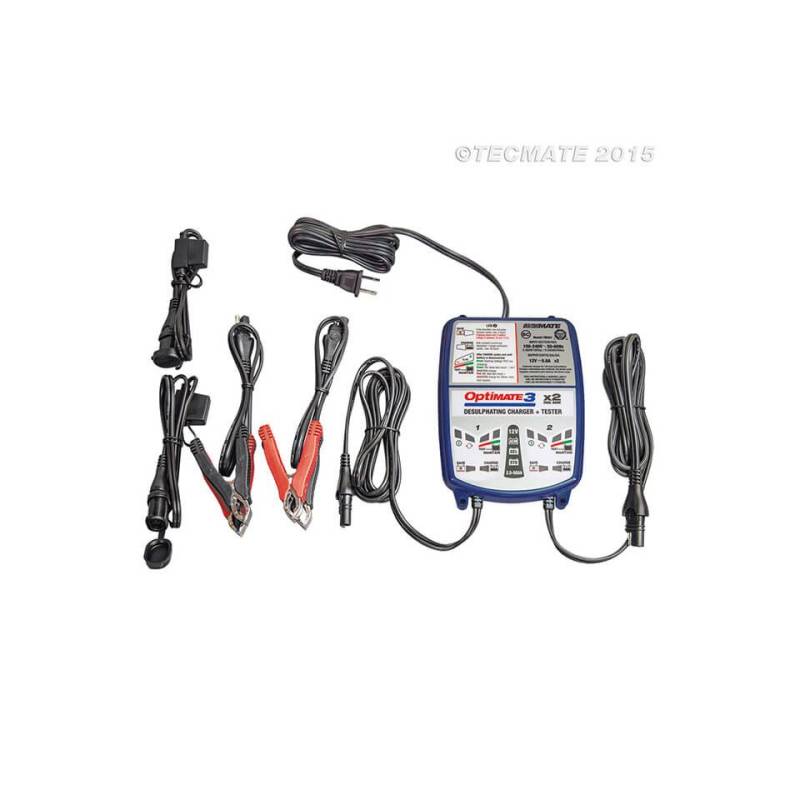 OPTIMATE 3 Dual (TM450), 2x 12V 0,8A, 7-stufiges Ladegerät Batterie-Ladegerät von OPTIMATE