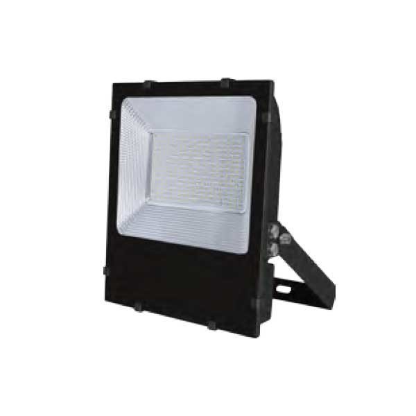 LED-Flutlicht mit Terminalblock, 100 W, 9000 lm, 6000 K (kaltweiß), schwarz, IP65 von OPTONICA LED