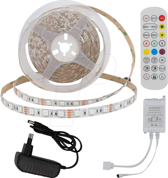 OPT 4322 - LED-Streifen Set, 60 LEDs, Remote, 5 m von OPTONICA