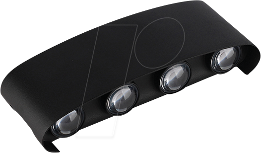 OPT 7411 - Wandleuchte, 8 W, 3000 K, 680 lm, schwarz, IP 65 OPT 7411 - Wandleuchte, 8 W, 3000 K, 680 lm, schwarz, IP 65 von OPTONICA