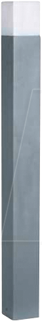 OPT 9316 - Pollerleuchte, E27-Sockel, Grau, 100 cm von OPTONICA