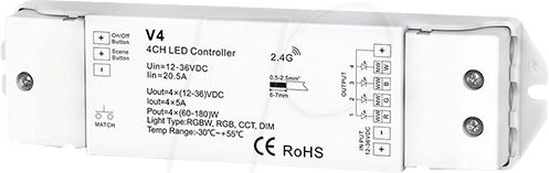 OPT AC6342 - Controller, LED-Streifen, RGBW, bis 720 W von OPTONICA