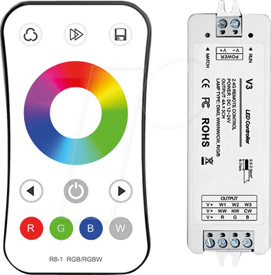 OPT AC6349 - Controller, LED-Streifen, RGB, mit Fernbedienung von OPTONICA