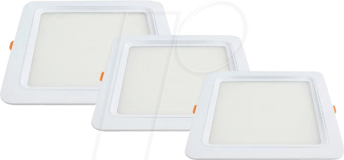 OPT DL2635 - LED-Einbaupanel pro, 6 W, 375 lm, 2800 K, eckig von OPTONICA