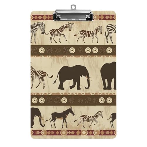 Acryl Klemmbretter Afrika Tiere Office File Folders Platte Klemmbrett Für Das Schreiben Malerei von OQPDONCWR