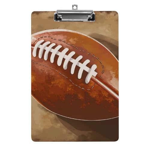 Acryl Klemmbretter Amerikanischer Fußball Office File Folders Platte Klemmbrett Für Das Schreiben Malerei von OQPDONCWR
