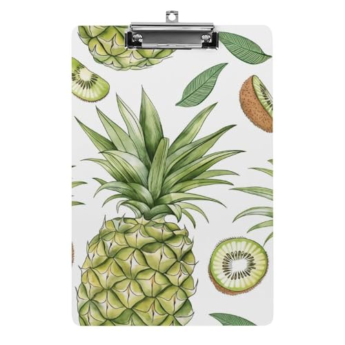 Acryl Klemmbretter Ananas Kiwi Muster Office File Folders Platte Klemmbrett Für Das Schreiben Malerei von OQPDONCWR