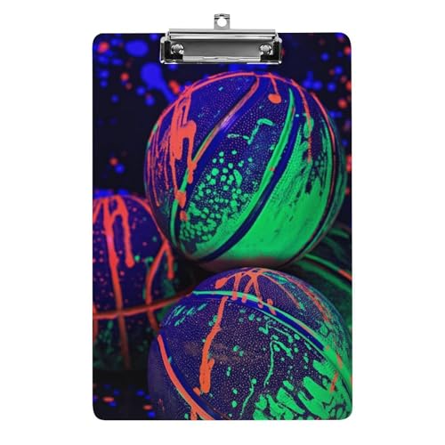 Acryl Klemmbretter Basketball Druck Office File Folders Platte Klemmbrett Für Das Schreiben Malerei von OQPDONCWR