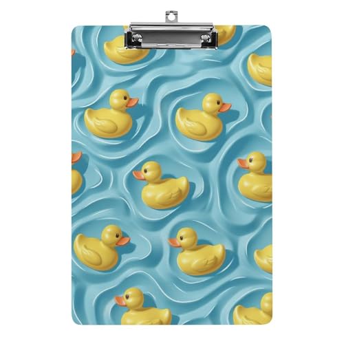 Acryl Klemmbretter Enten Muster Blaue Wellen Office File Folders Platte Klemmbrett Für Das Schreiben Malerei von OQPDONCWR