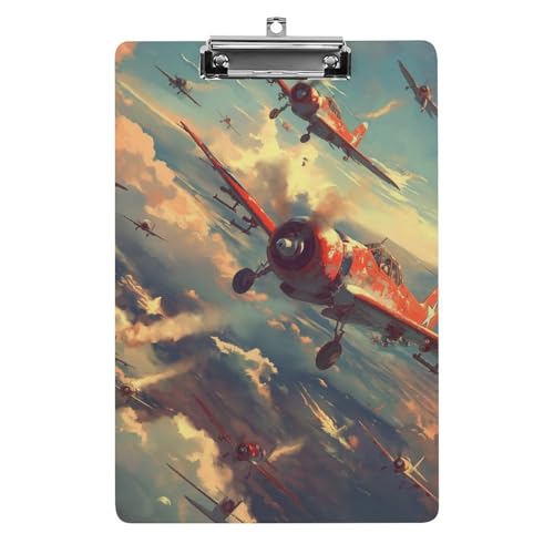 Acryl Klemmbretter Flugzeug Himmel Landschaft Office File Folders Platte Klemmbrett Für Das Schreiben Malerei von OQPDONCWR