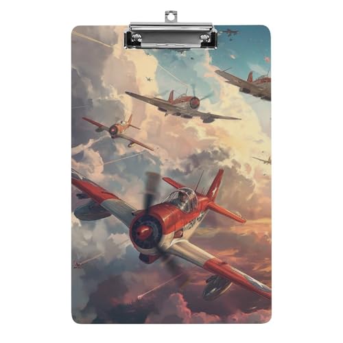Acryl Klemmbretter Flugzeug-Himmel-Landschaft Office File Folders Platte Klemmbrett Für Das Schreiben Malerei von OQPDONCWR