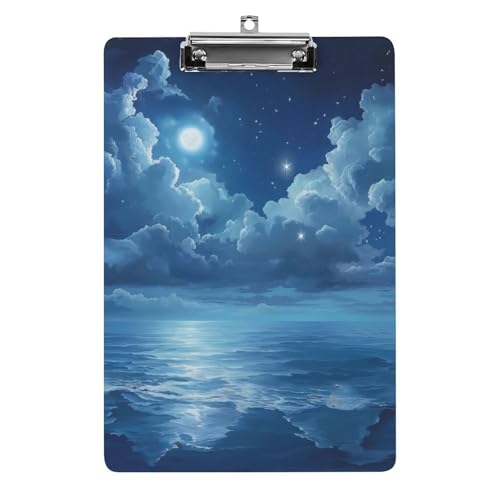 Acryl Klemmbretter Himmelssterne Mond Glänzend Office File Folders Platte Klemmbrett Für Das Schreiben Malerei von OQPDONCWR