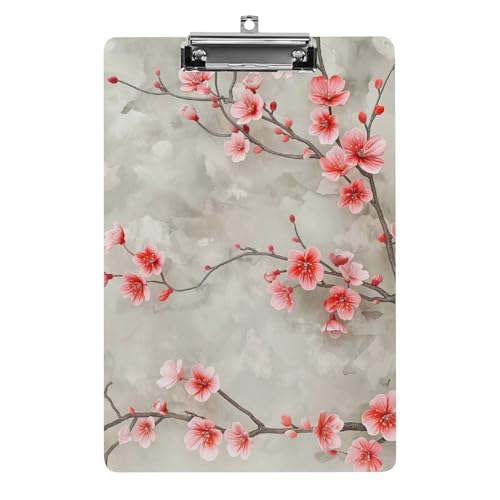Acryl Klemmbretter Kirschblüten Blumen Rosa Office File Folders Platte Klemmbrett Für Das Schreiben Malerei von OQPDONCWR