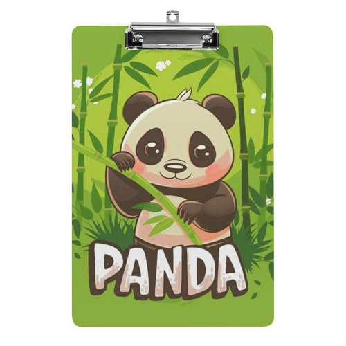 Acryl Klemmbretter Niedlicher Panda Grün Office File Folders Platte Klemmbrett Für Das Schreiben Malerei von OQPDONCWR