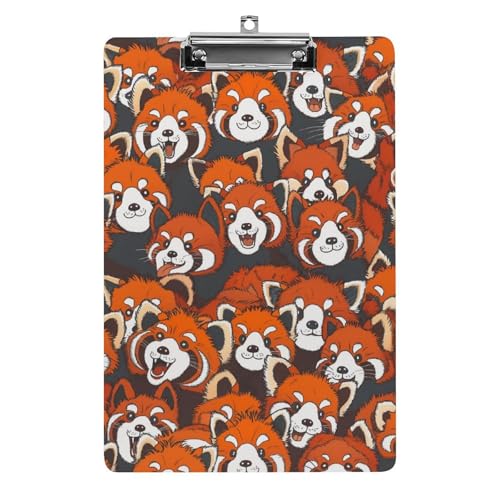 Acryl Klemmbretter Roter Panda Niedliche Muster Office File Folders Platte Klemmbrett Für Das Schreiben Malerei von OQPDONCWR
