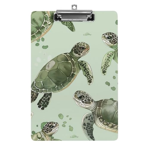 Acryl Klemmbretter Schildkröte Muster Office File Folders Platte Klemmbrett Für Das Schreiben Malerei von OQPDONCWR