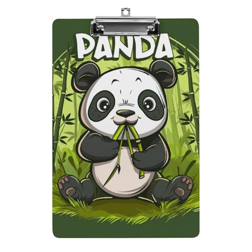 Acryl Klemmbretter Süßer Panda Grün Office File Folders Platte Klemmbrett Für Das Schreiben Malerei von OQPDONCWR