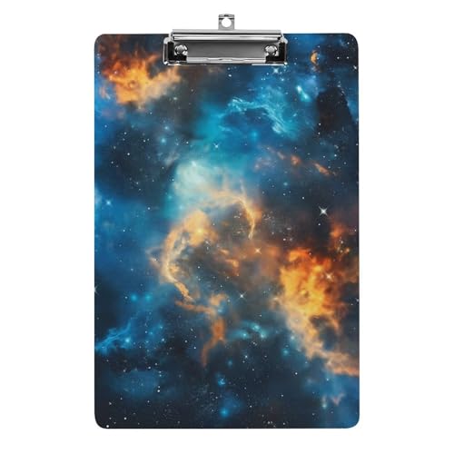 Acryl Klemmbretter Weltraum-Galaxie Office File Folders Platte Klemmbrett Für Das Schreiben Malerei von OQPDONCWR