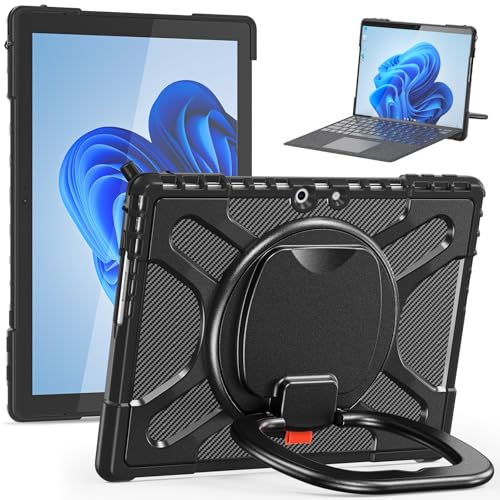 OQQPXIUY Tablet PC Taschen Hüllen Sleeves 13 Zoll, kompatibel mit Microsoft Surface Pro 9, Hülle mit drehbarem Ständer, kompatibel mit Type Cover-Tastatur mit Ständer, stoßfeste, robuste Schutzhülle von OQQPXIUY