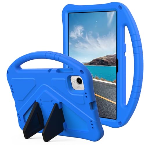 OQQPXIUY Tablet PC Taschen Hüllen Sleeves Kompatibel mit Honor Pad X9a 11,5 Zoll 2025 Hülle, leichte Eva-Schutzhülle mit verstellbarem Riemen, stoßfestem Abdeckungsgriff und Ständer for Kinder(Blue) von OQQPXIUY