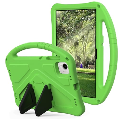 OQQPXIUY Tablet PC Taschen Hüllen Sleeves Kompatibel mit Honor Pad X9a 11,5 Zoll 2025 Hülle, leichte Eva-Schutzhülle mit verstellbarem Riemen, stoßfestem Abdeckungsgriff und Ständer for Kinder(Green) von OQQPXIUY