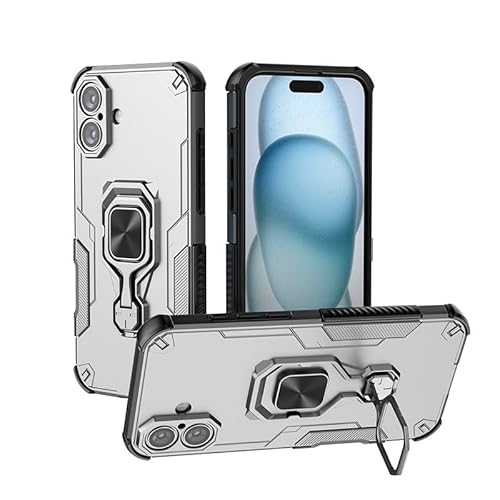 Smartphone Back Case Fallschutzhülle, kompatibel mit iPhone 16 Plus 6,7 Zoll Hülle mit integriertem Ringständer, stoßfester, schlanker Schale mit weichen Kanten, rutschfester und sturzsicherer Schutzh Smartphone Back Case Fallschutzhülle, kompatibel mit iPhone 16 Plus 6,7 Zoll Hülle mit integriertem Ringständer, stoßfester, schlanker Schale mit weichen Kanten, rutschfester und sturzsicherer Schutzh von OQQPXIUY
