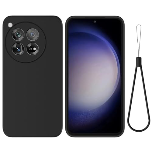 Smartphone Back Case Kompatibel mit OnePlus 12 Handyhülle, Kratzfest, dünn, flüssiges Silikon, weiches TPU-Gummi, vollständiger Kameraschutz, Bumper, Reine Farbe, einfache Abdeckung mit Armband Cover Smartphone Back Case Kompatibel mit OnePlus 12 Handyhülle, Kratzfest, dünn, flüssiges Silikon, weiches TPU-Gummi, vollständiger Kameraschutz, Bumper, Reine Farbe, einfache Abdeckung mit Armband Cover von OQQPXIUY