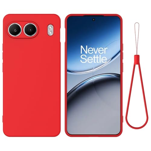 Smartphone Back Case Kompatibel mit OnePlus Nord 4 Handyhülle, kratzfest, dünn, flüssiges Silikon, weiches TPU-Gummi, vollständiger Kameraschutz, Bumper, reine Farbe, einfache Abdeckung mit Armband Co Smartphone Back Case Kompatibel mit OnePlus Nord 4 Handyhülle, kratzfest, dünn, flüssiges Silikon, weiches TPU-Gummi, vollständiger Kameraschutz, Bumper, reine Farbe, einfache Abdeckung mit Armband Co von OQQPXIUY
