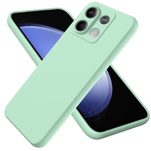 Smartphone Back Case Kompatibel mit Xiaomi Redmi Note 13 5G Handyhülle, kratzfest, dünn, flüssiges Silikon, weiches TPU-Gummi, vollständiger Kameraschutz, Bumper, reine Farbe, einfache Abdeckung mit A Smartphone Back Case Kompatibel mit Xiaomi Redmi Note 13 5G Handyhülle, kratzfest, dünn, flüssiges Silikon, weiches TPU-Gummi, vollständiger Kameraschutz, Bumper, reine Farbe, einfache Abdeckung mit A von OQQPXIUY