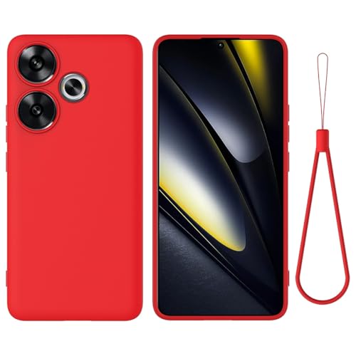 Smartphone Back Case Kompatibel mit Xiaomi Redmi Turbo 3 Handyhülle, kratzfest, dünn, flüssiges Silikon, weiches TPU-Gummi, vollständiger Kameraschutz, Bumper, reine Farbe, einfache Abdeckung mit Armb Smartphone Back Case Kompatibel mit Xiaomi Redmi Turbo 3 Handyhülle, kratzfest, dünn, flüssiges Silikon, weiches TPU-Gummi, vollständiger Kameraschutz, Bumper, reine Farbe, einfache Abdeckung mit Armb von OQQPXIUY