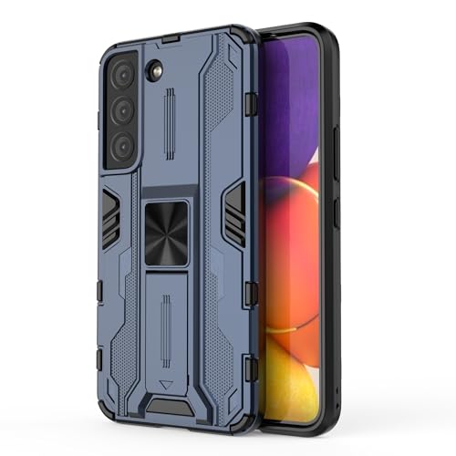 Smartphone Back Case Magnetisch, kompatibel mit der Hülle Compatible with das Samsung Galaxy S22, mit integriertem, unsichtbarem Ständer, stoßfester, schmaler, nahtloser Handyhülle mit Ständer, rutsch von OQQPXIUY