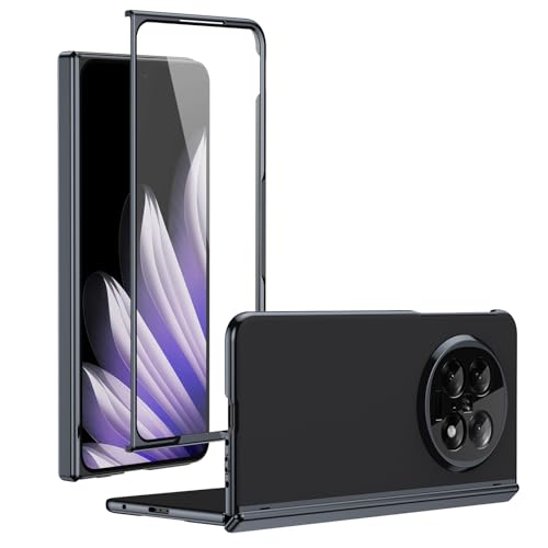 Smartphone-Klapphülle Kompatibel mit OPPO Find N5 2025 Plating Case mit Displayschutzfolie, Scharniergehäuse, Fallschutz, kratzfest und stoßdämpfend – schlankes Design, mattierte Klapphülle Klapphülle Smartphone-Klapphülle Kompatibel mit OPPO Find N5 2025 Plating Case mit Displayschutzfolie, Scharniergehäuse, Fallschutz, kratzfest und stoßdämpfend – schlankes Design, mattierte Klapphülle Klapphülle von OQQPXIUY