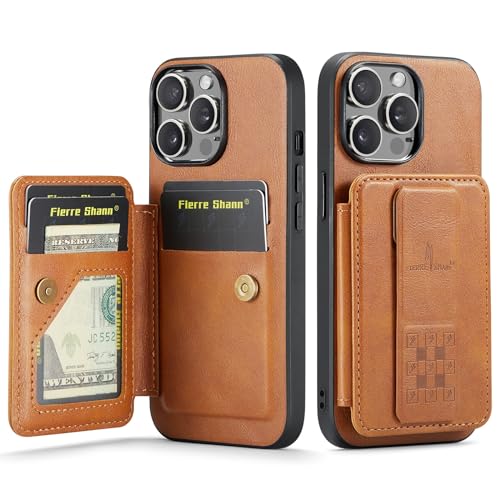 Smartphone-Klapphülle Kompatibel mit iPhone 15 Pro Max Wallet Case, stoßfester Ständer, Handy-Rückseite Wallet Case, mit einziehbarer Fingerschlaufe, Handheld-Design, Schutzhülle mit Kartenhalter [RFI Smartphone-Klapphülle Kompatibel mit iPhone 15 Pro Max Wallet Case, stoßfester Ständer, Handy-Rückseite Wallet Case, mit einziehbarer Fingerschlaufe, Handheld-Design, Schutzhülle mit Kartenhalter [RFI von OQQPXIUY
